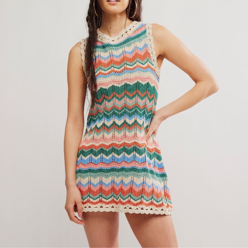 NWT Free People Sandy Mae Mini Dress - Picture 1 of 4